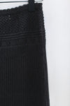 SWAYING/KNIT Waist Lace Straight Dress SW22SSB30 Black